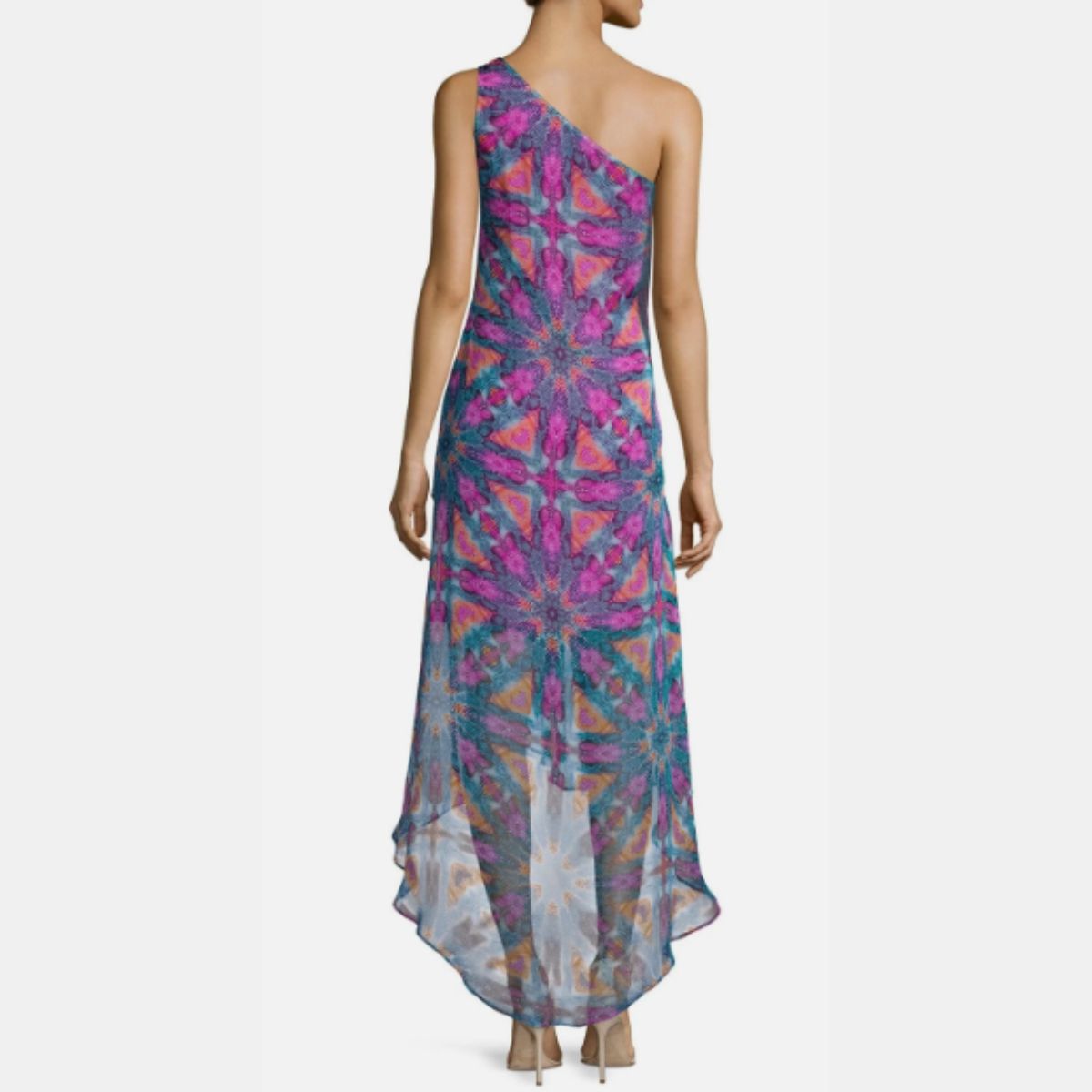 Laundry By Shelli Segal One-Shoulder High-Low A-line Dress