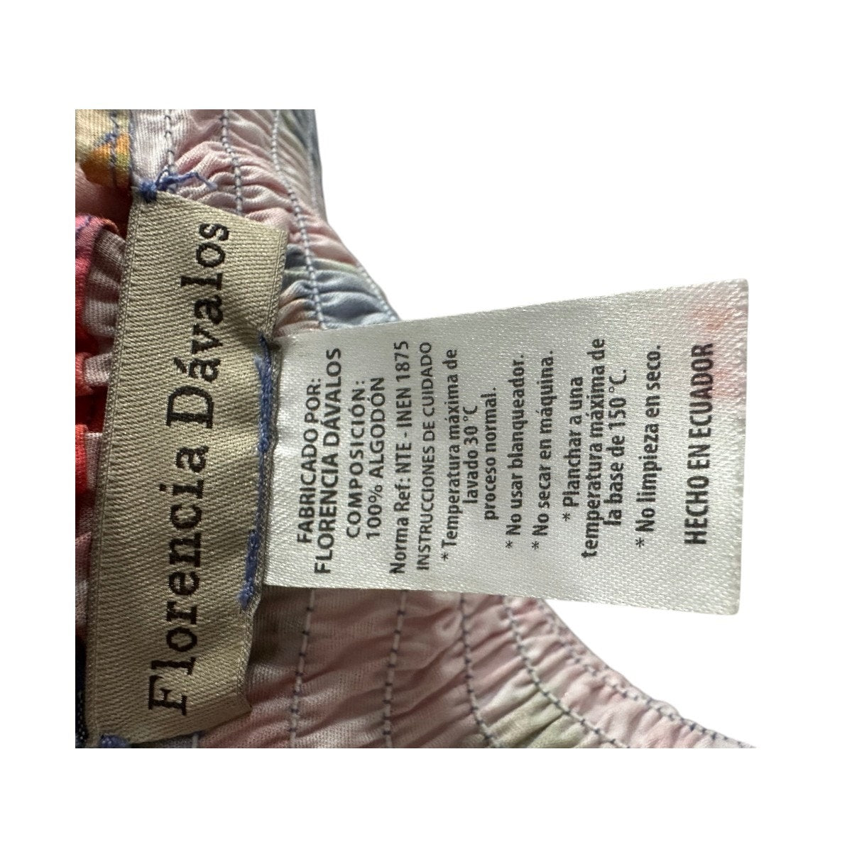 Florencia Davalos Cotton Allegra Ruched Top Reversible Skirt Set Fruit Pattern