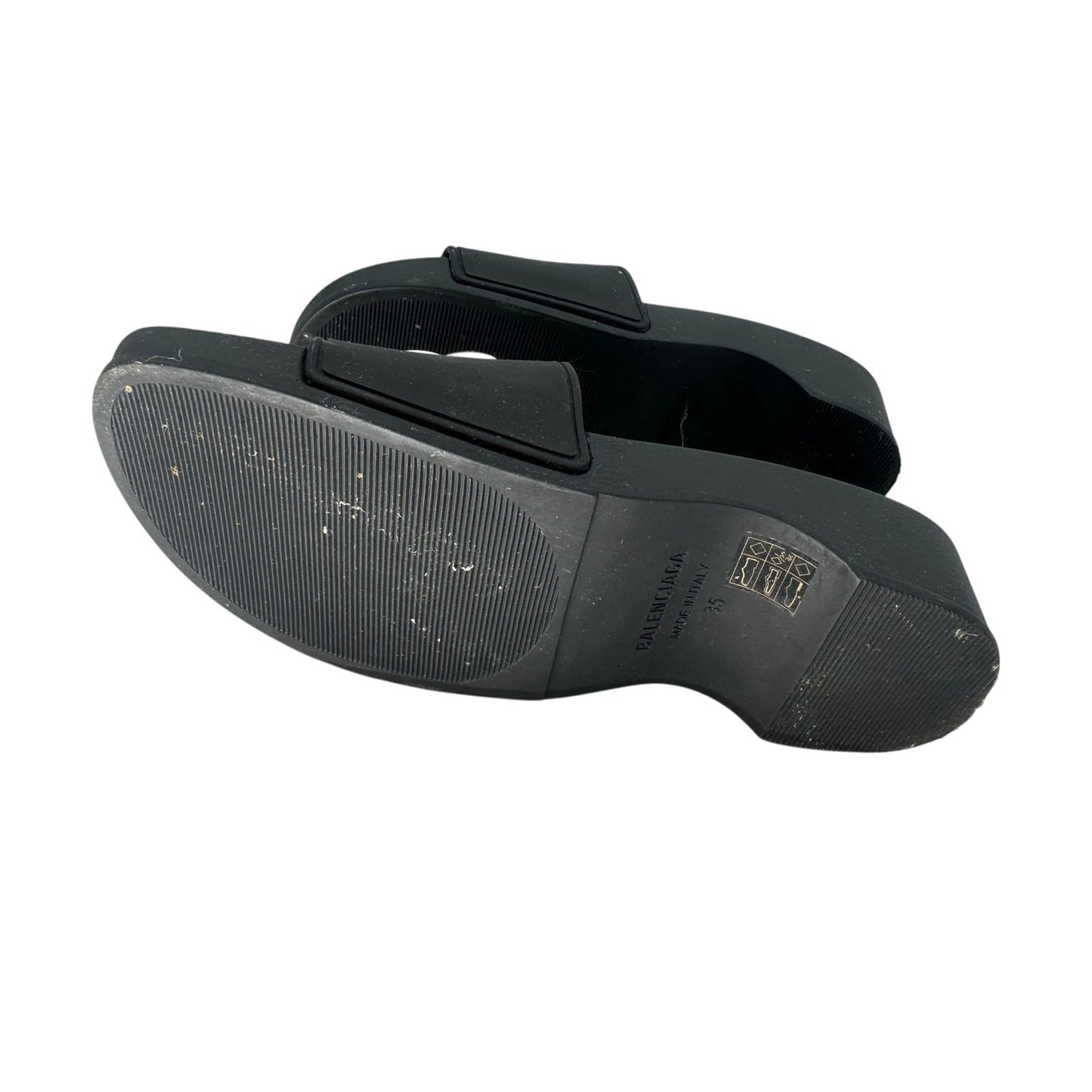 Balenciaga Pool BB Wedge Slide Sandals
