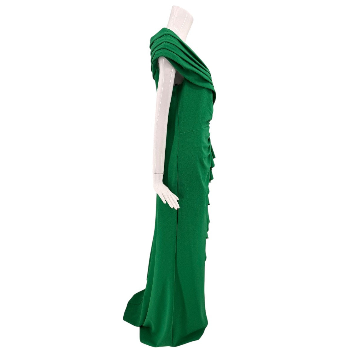 Tadashi Shoji Talise Waterfall Flounce Gown