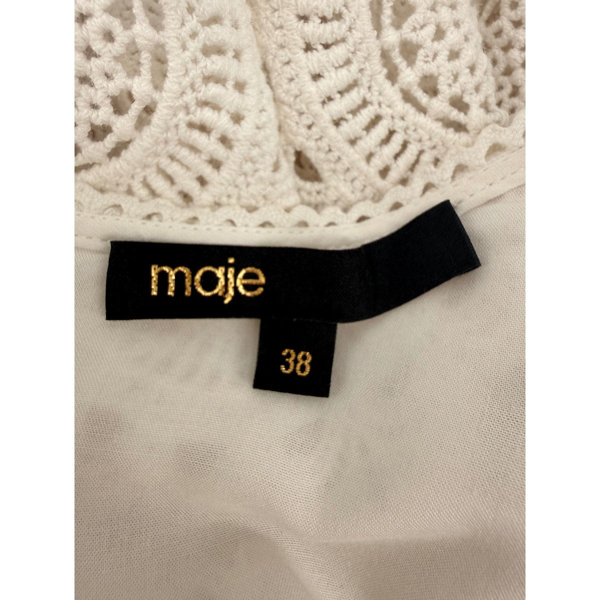 Maje Cotton Rivajia Embroidered Side Cutout Mini Dress