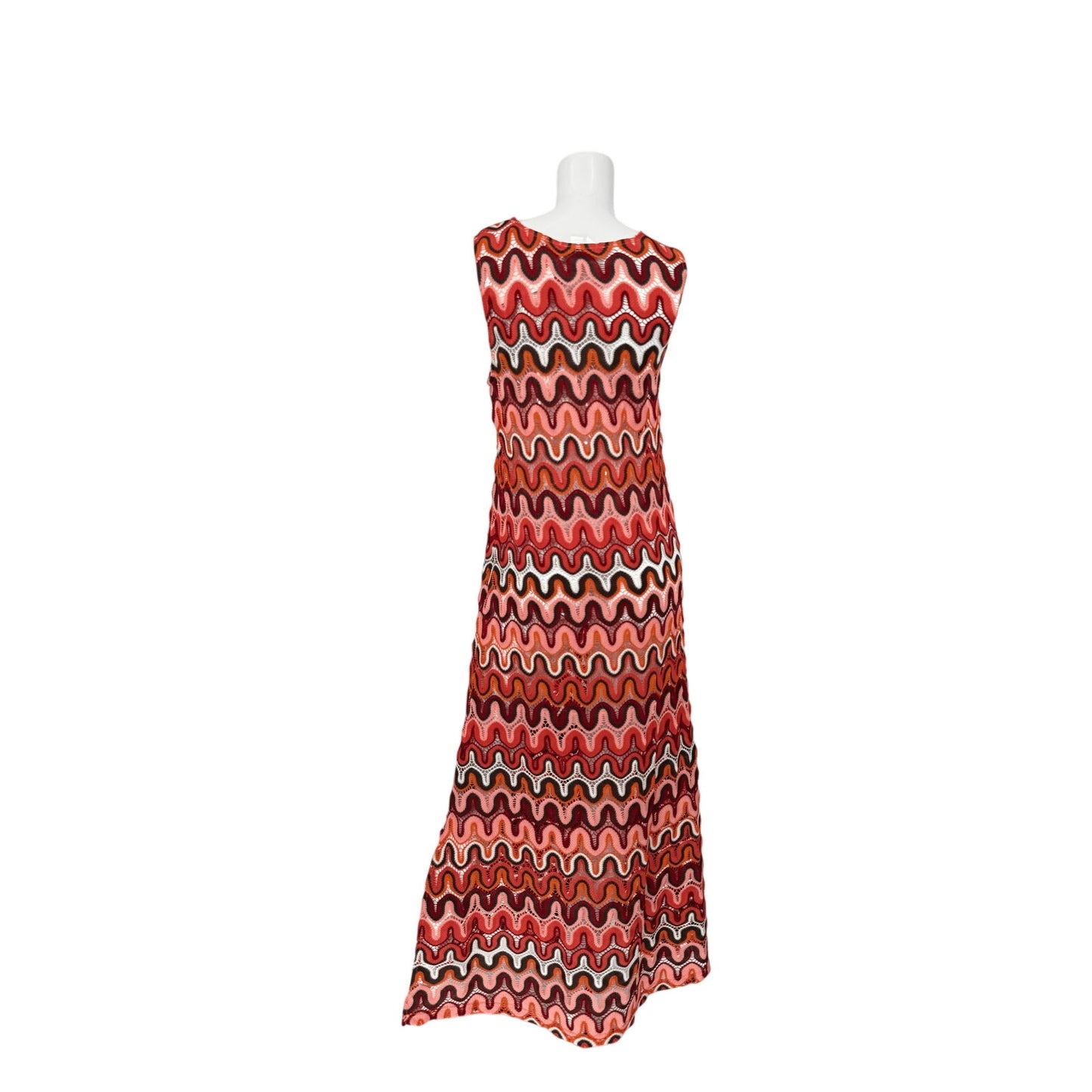 Mister Zimi Knit Abstract Print Goldy Midi Dress