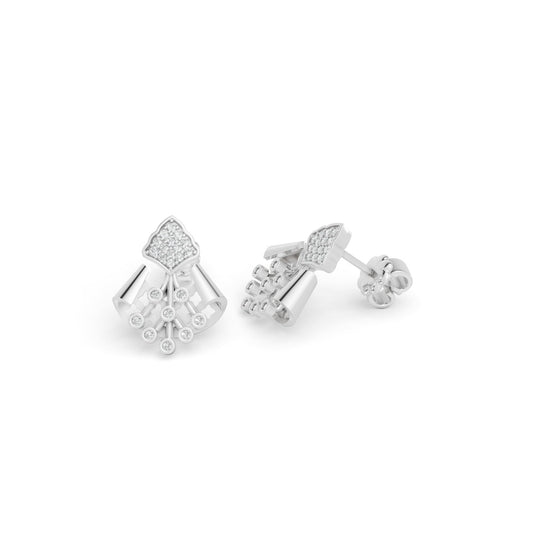 0.19 CTW 14K White Gold Diamond Stud Earrings