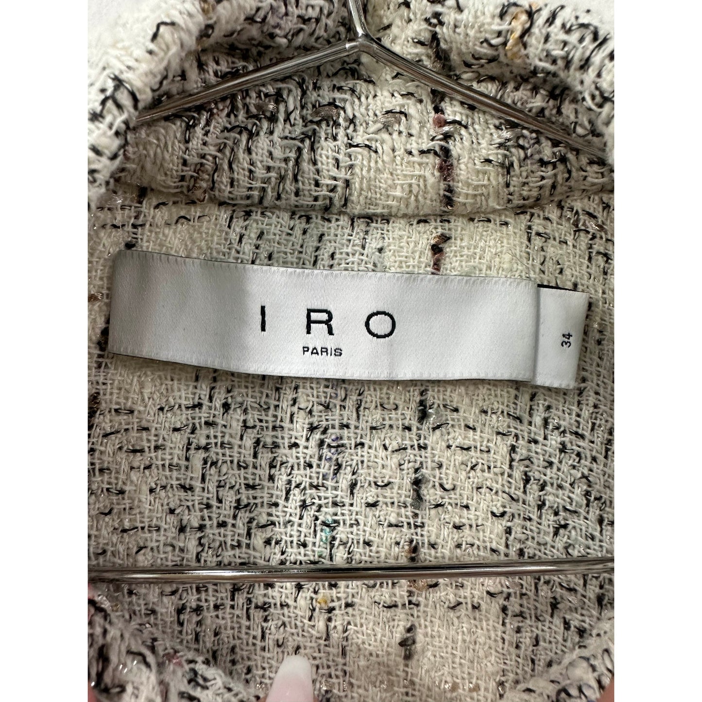 Iro Paris Cotton-Blend Tweed Vicenta Oversized Long-Sleeve Jacket