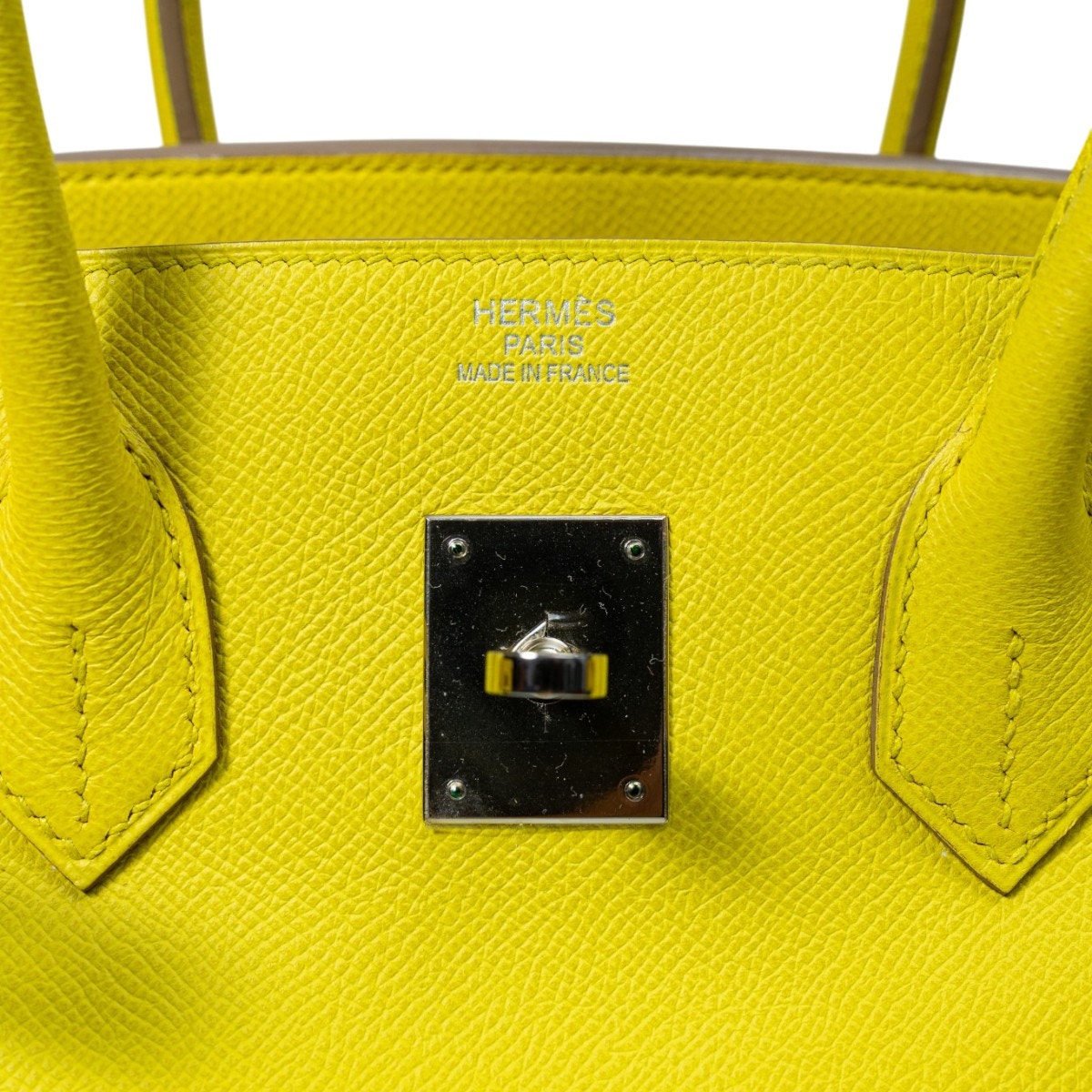 HERMES BIRKIN Epsom Leather PHW Lime Size 35