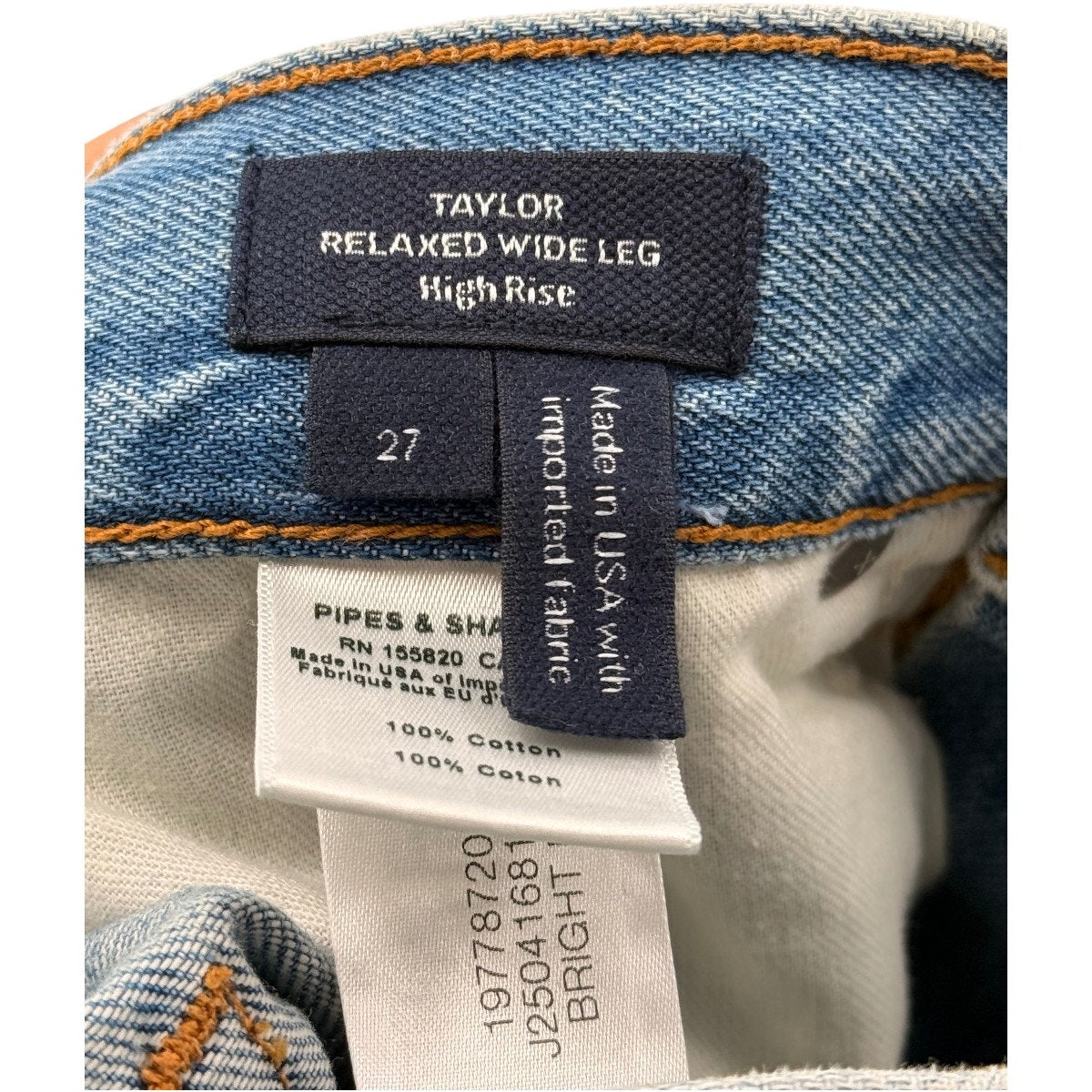 Veronica Beard Taylor High Rise Wide Leg Cuffed Jeans Bright Nova