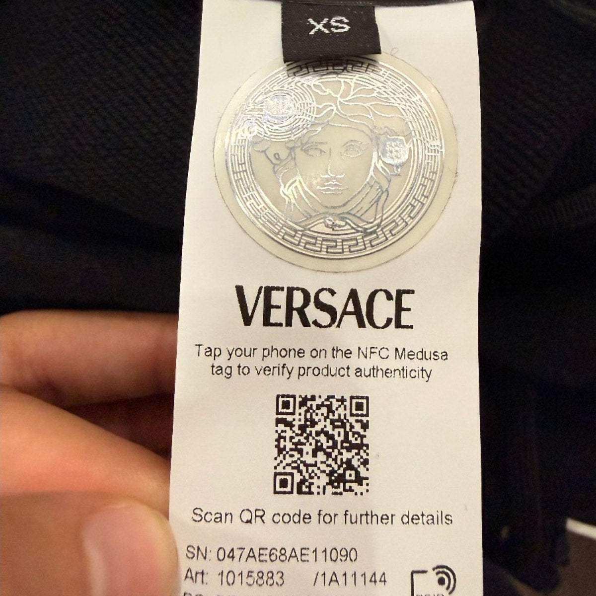 Versace Tex Felpa Artico Greca Border Jersey Cropped Hoodie Sweatshirt