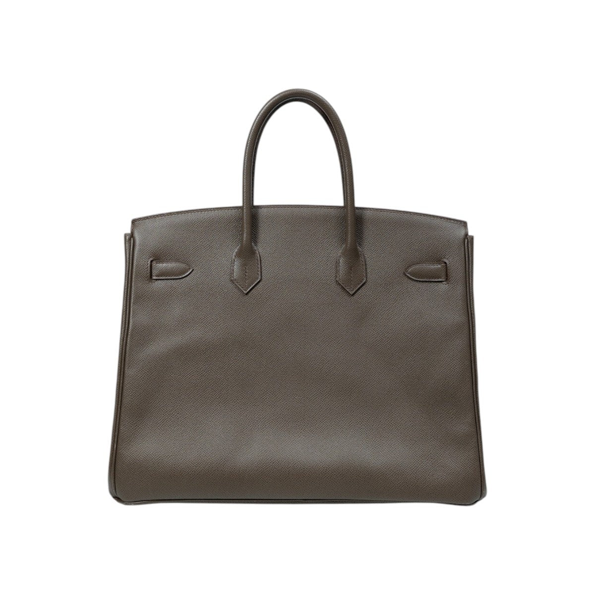 HERMES BIRKIN Togo Leather PHW Etoupe Size 35