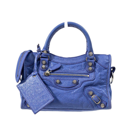 Balenciaga Leather Classic Small City Bag Lavander