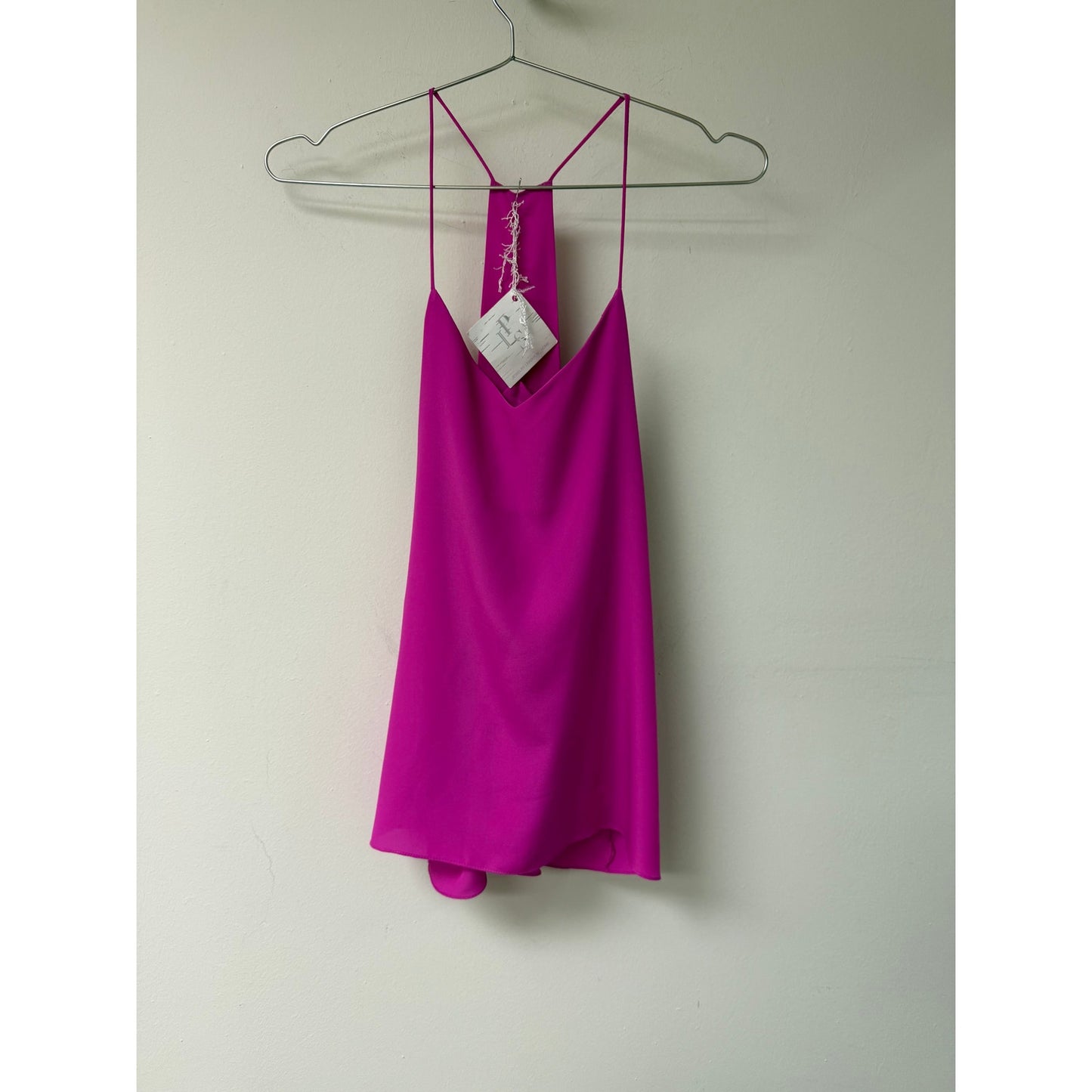 Koko & Palenki Chiffon Spaghetti Racerback Blouse Top Women's