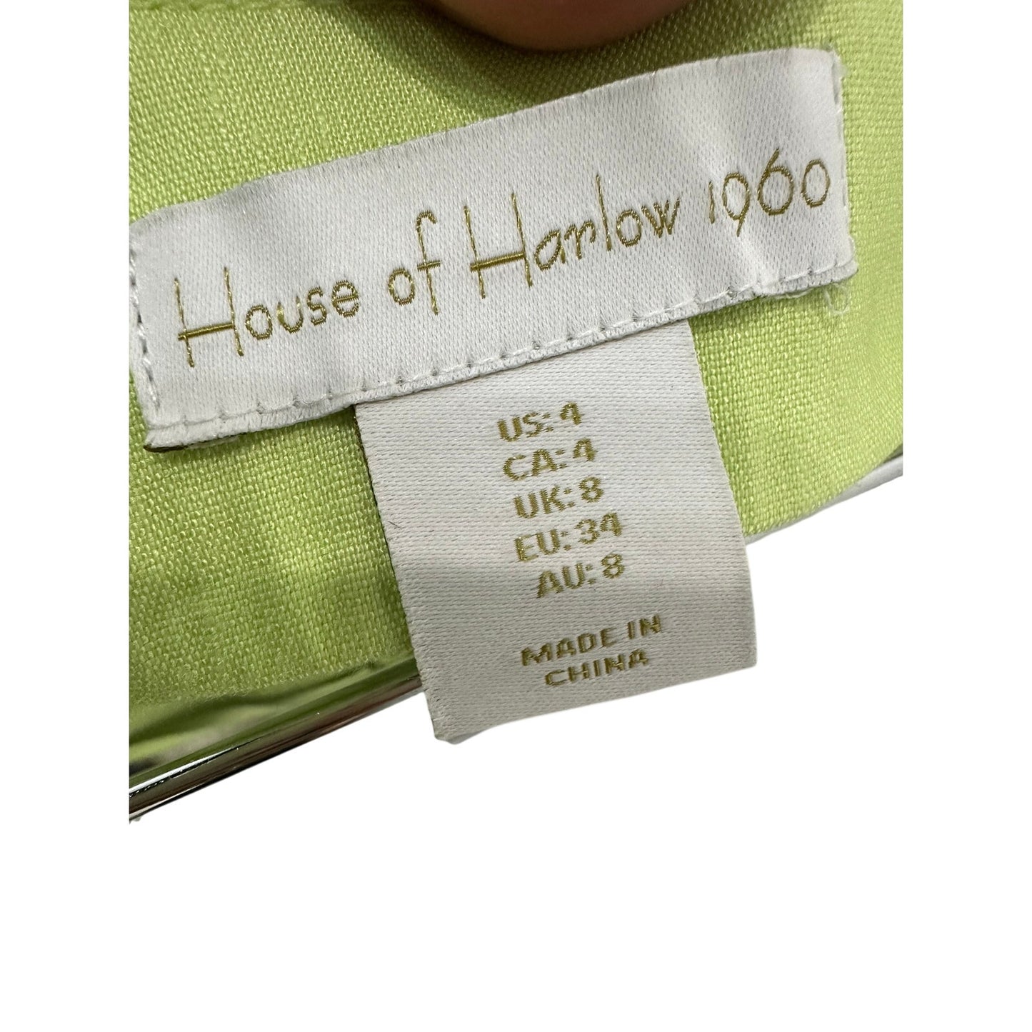 House of Harlow 1960 Linen Blend Crop Top Wide Leg Pants Set
