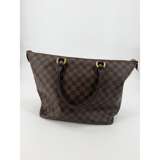 Louis Vuitton Damier Ebene Saleya Tote Brown