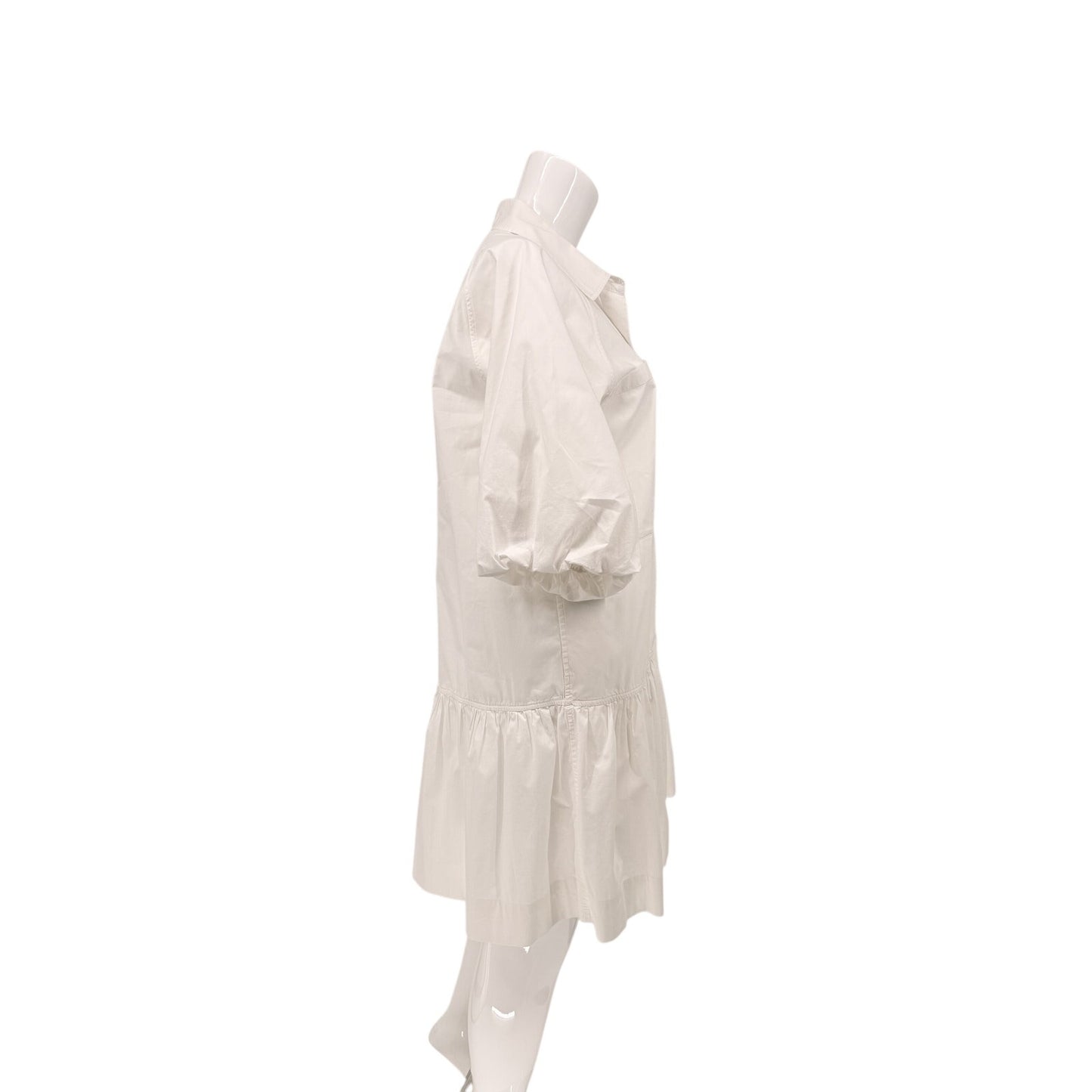 Jonathan Simkhai Cotton Blend Crissy Poplin Mini Shirt Dress