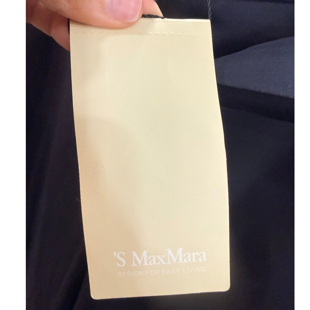 'S MaxMara Cotton Blend Belted High Rise Pants