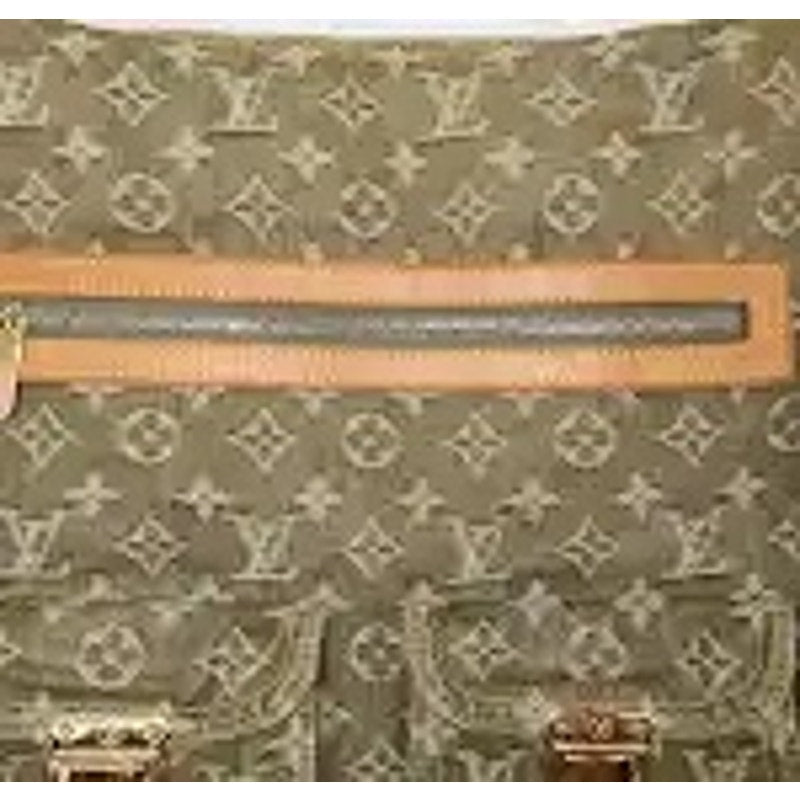Louis Vuitton Denim Monogram GM Baggy Shoulder Bag Green