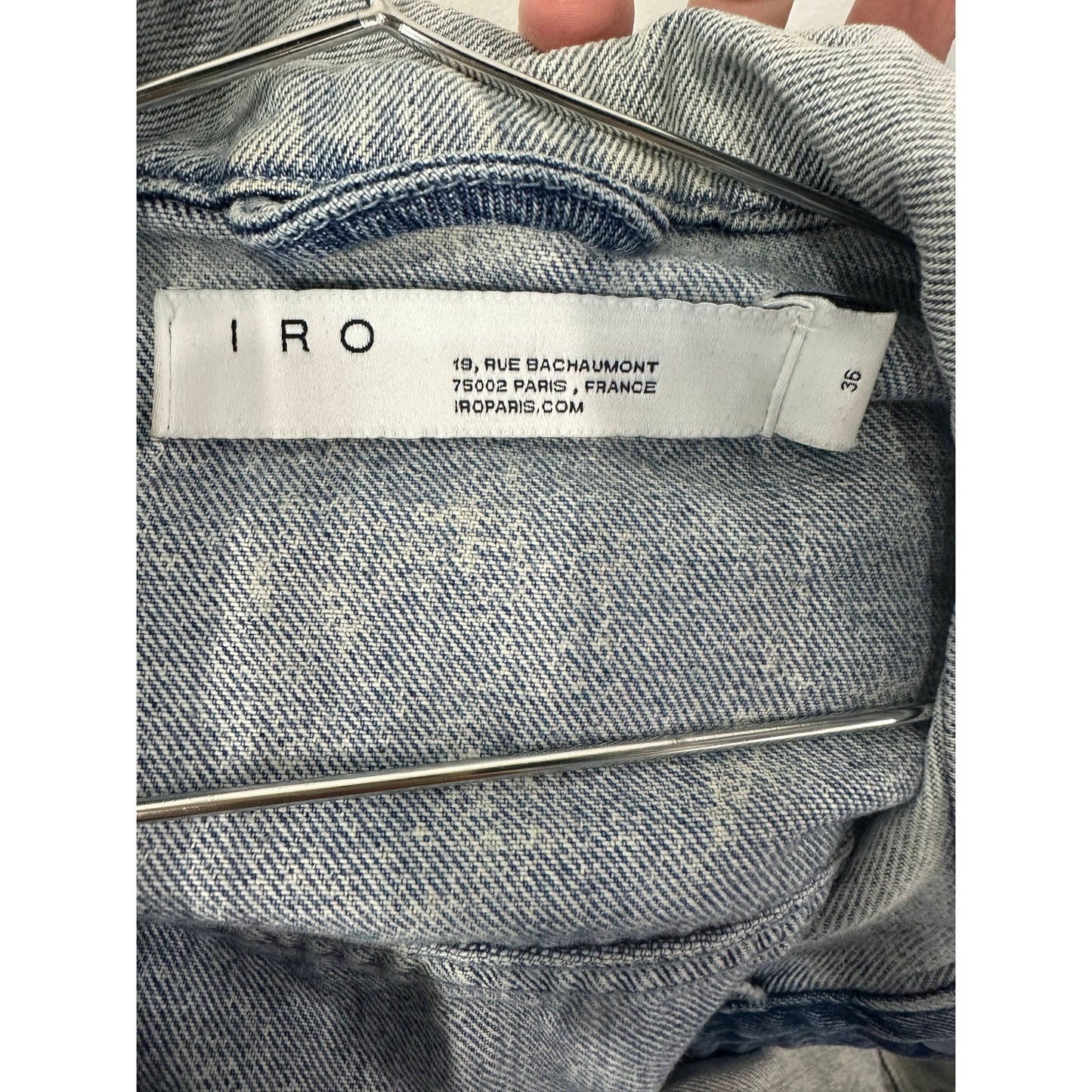 Iro Paris Wash Cotton Denim Orkney Puff-Sleeve Button-Front Jacket
