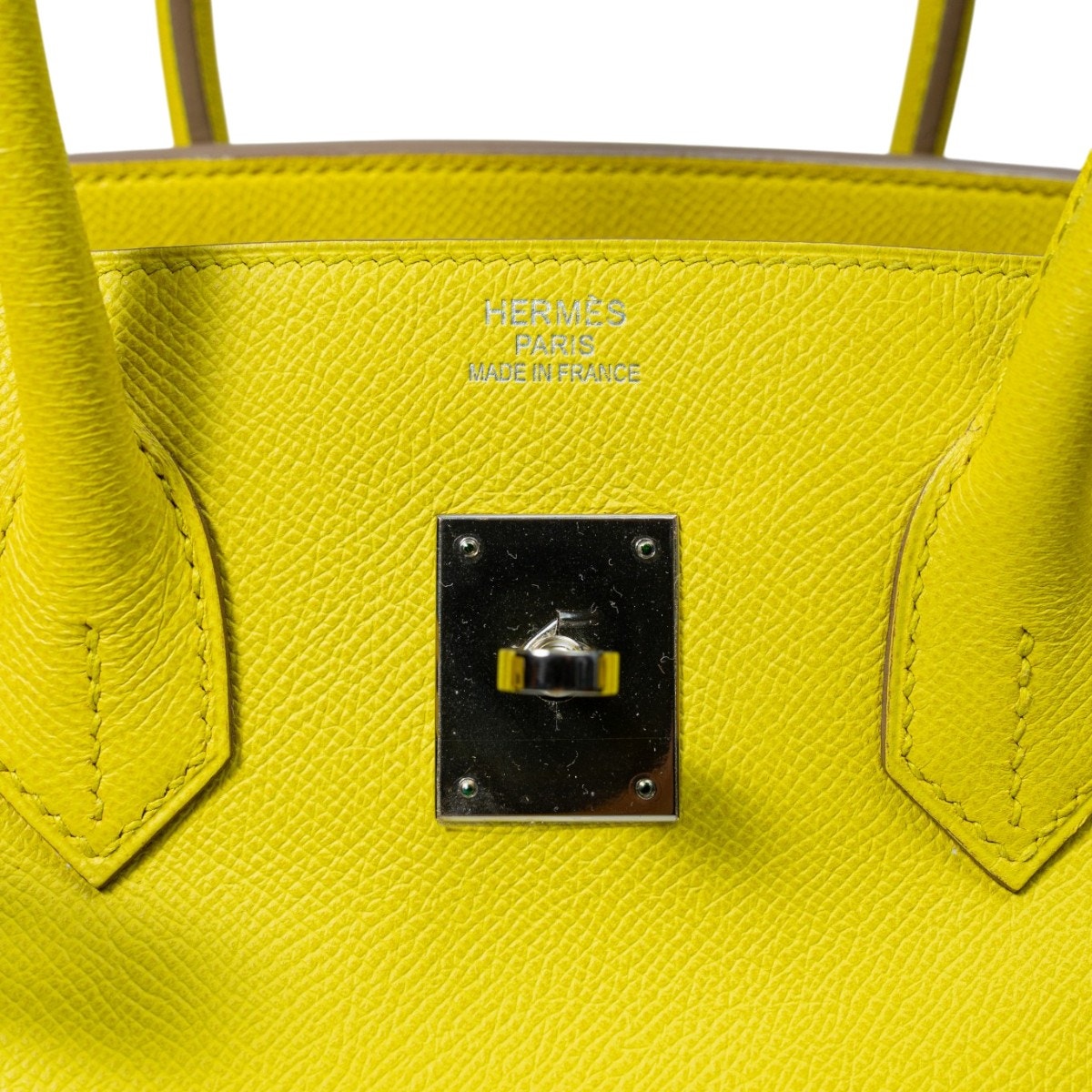 HERMES BIRKIN Epsom Leather PHW Lime Size 35