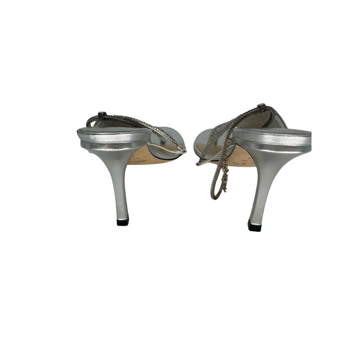 Jimmy Choo Metallic Leather Archive Thong 85 Sandals