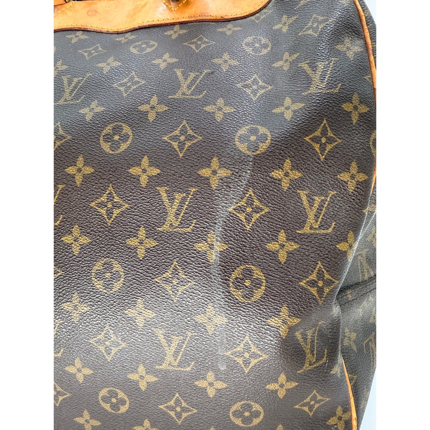 Louis Vuitton Leather Monogram Canvas Evasion Travel Bag