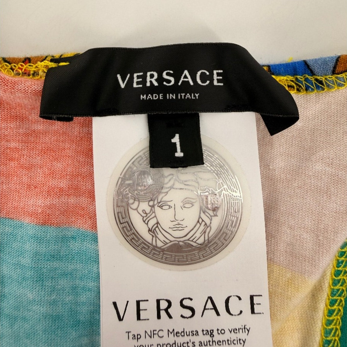 Versace Royal Rebellion Print Racerback Sports Bra