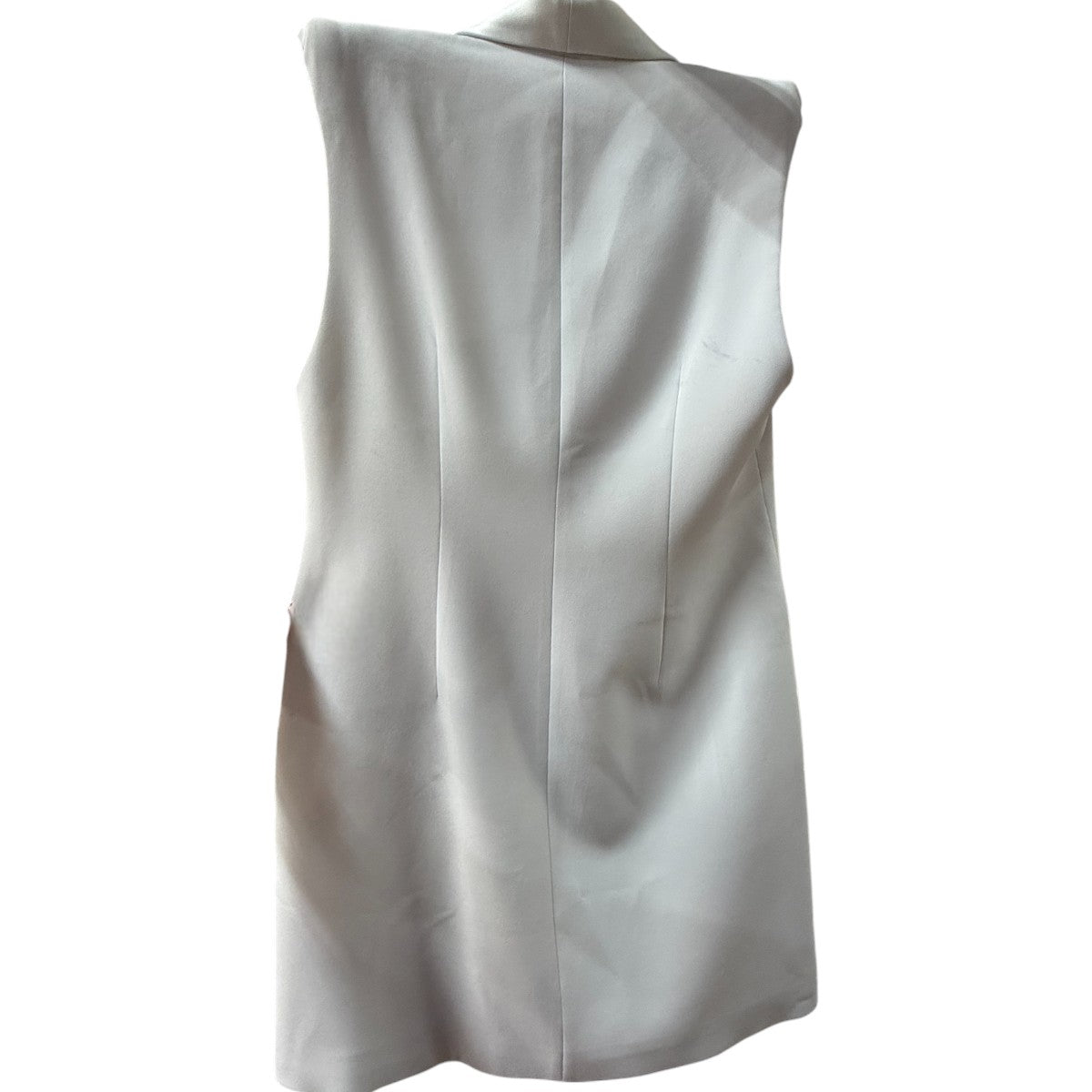 Alice + Olivia Valentina Sleeveless Tuxedo Blazer Mini Dress White Size 8