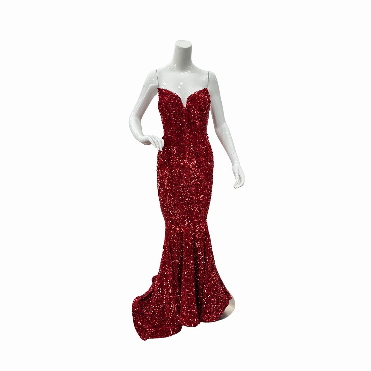 Portia & Scarlett Strapless Sequin Sparkly Maxi Mermaid Dress