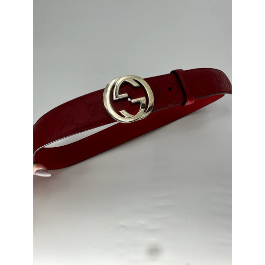Gucci Leather GG Guccissima Monogram Belt