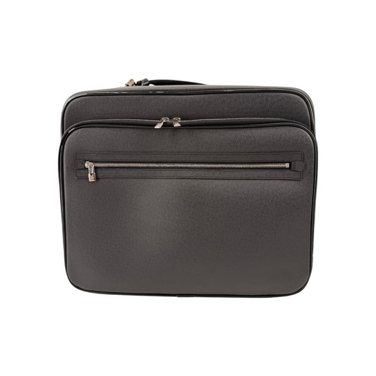 Louis Vuitton Taiga Pilot Rolling Case Bag Ardoise Gray Leather One Size