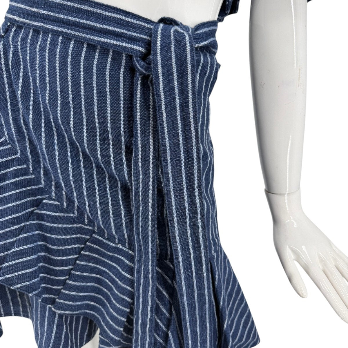 ALEXIS Denim Ruffle Benta Cropped Top & Skirt Set