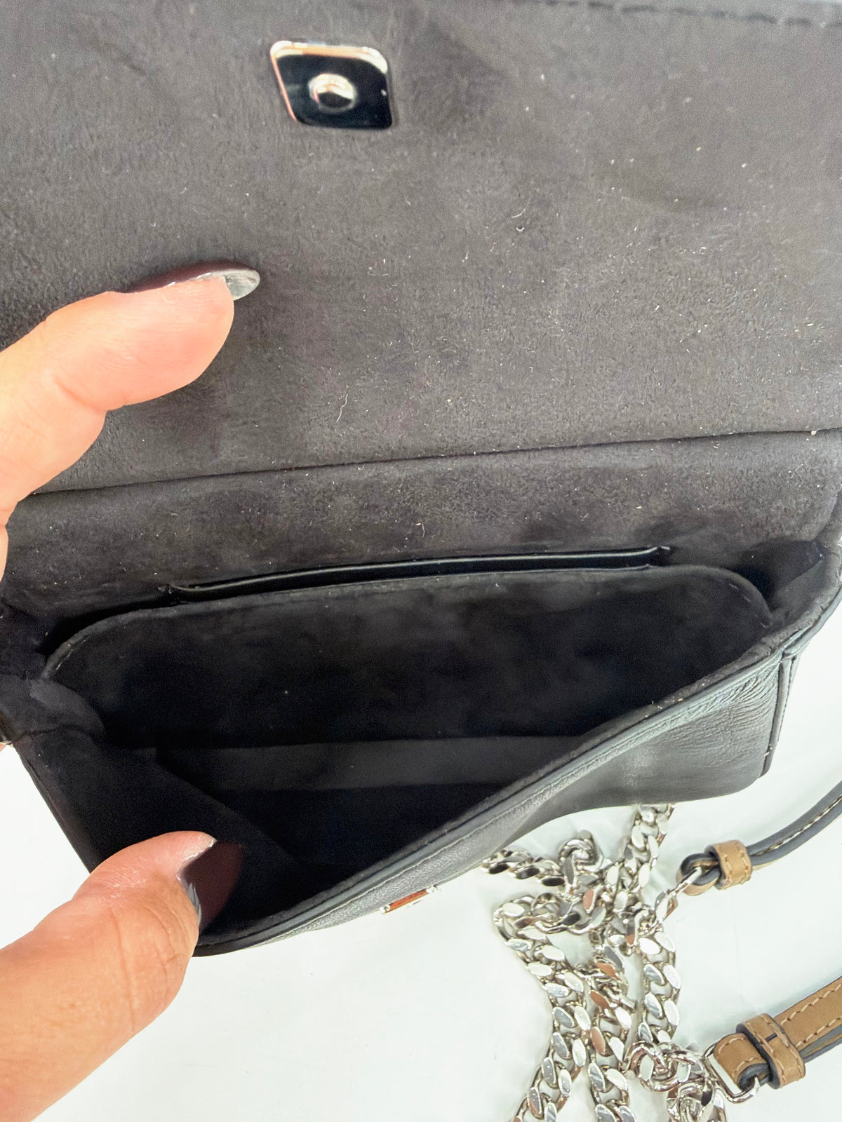 Fendi Baguette Flowerland Embellished Floral Studded Bag Black