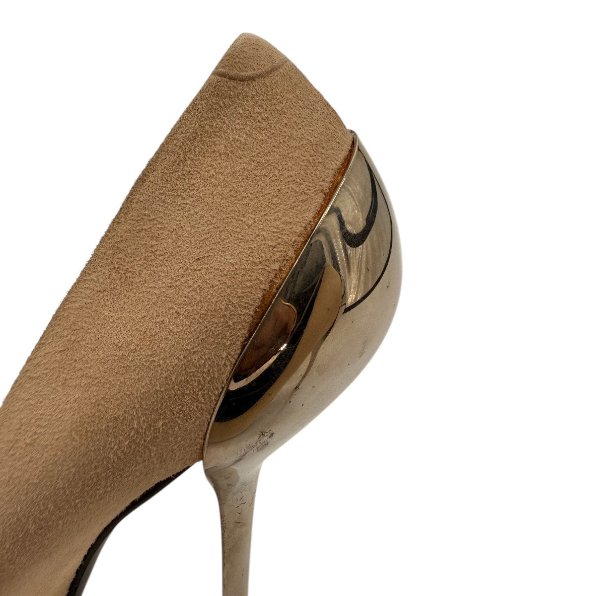 Giuseppe Zanotti Sharon Beige Suede Peep Toe Platform Stiletto Pumps Size 10