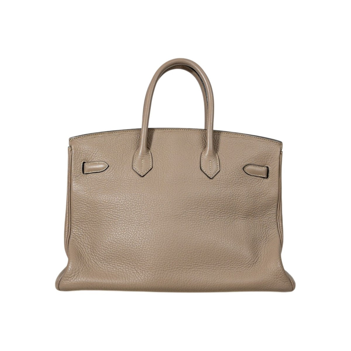 HERMES BIRKIN Clemence Leather PHW Gris Tourterelle Size 35
