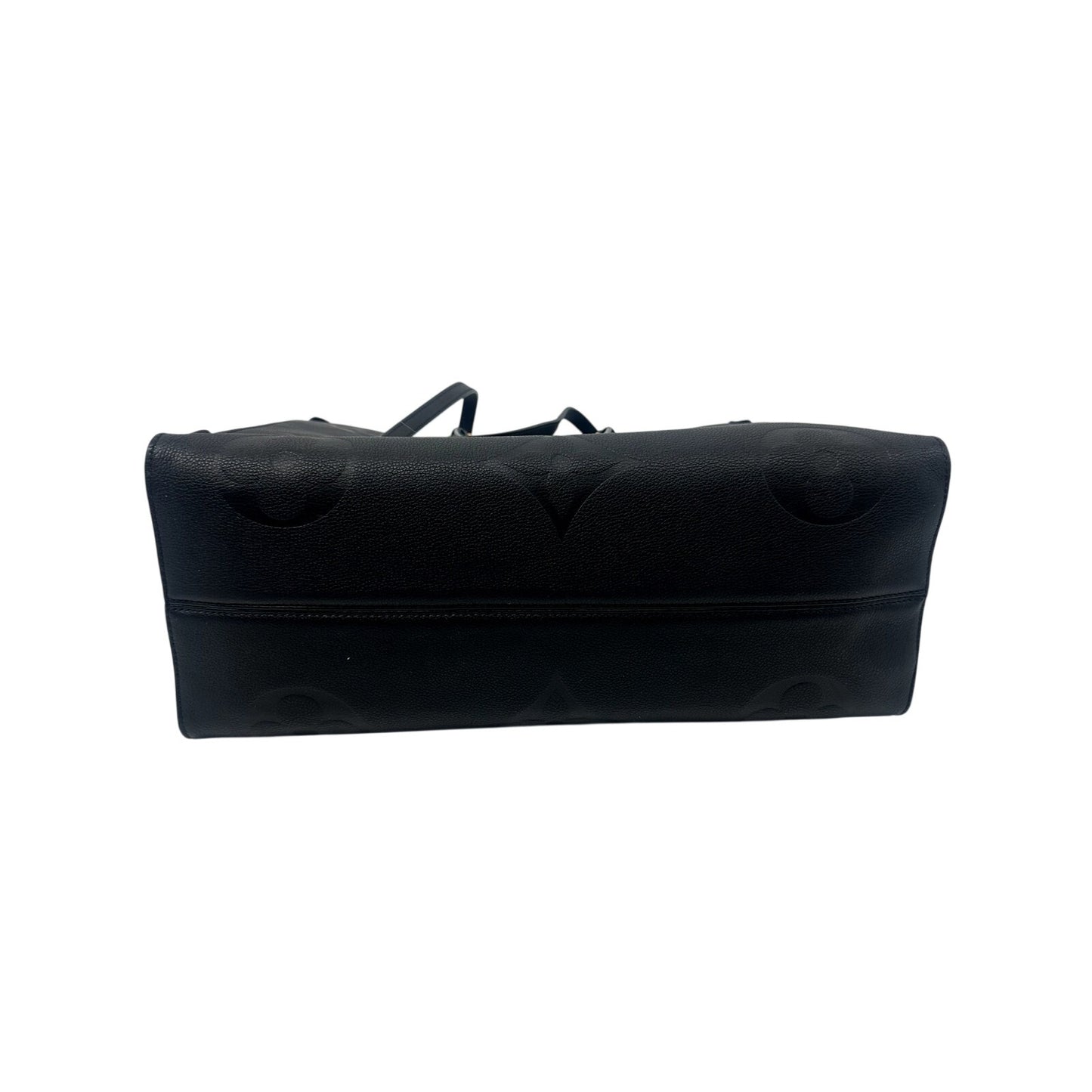 Louis Vuitton Leather Monogram OnTheGo GM Tote Bag Black