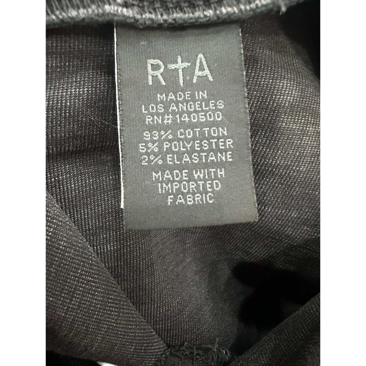 RTA Diavolin Mid-Rise Denim Skinny Jeans Washed