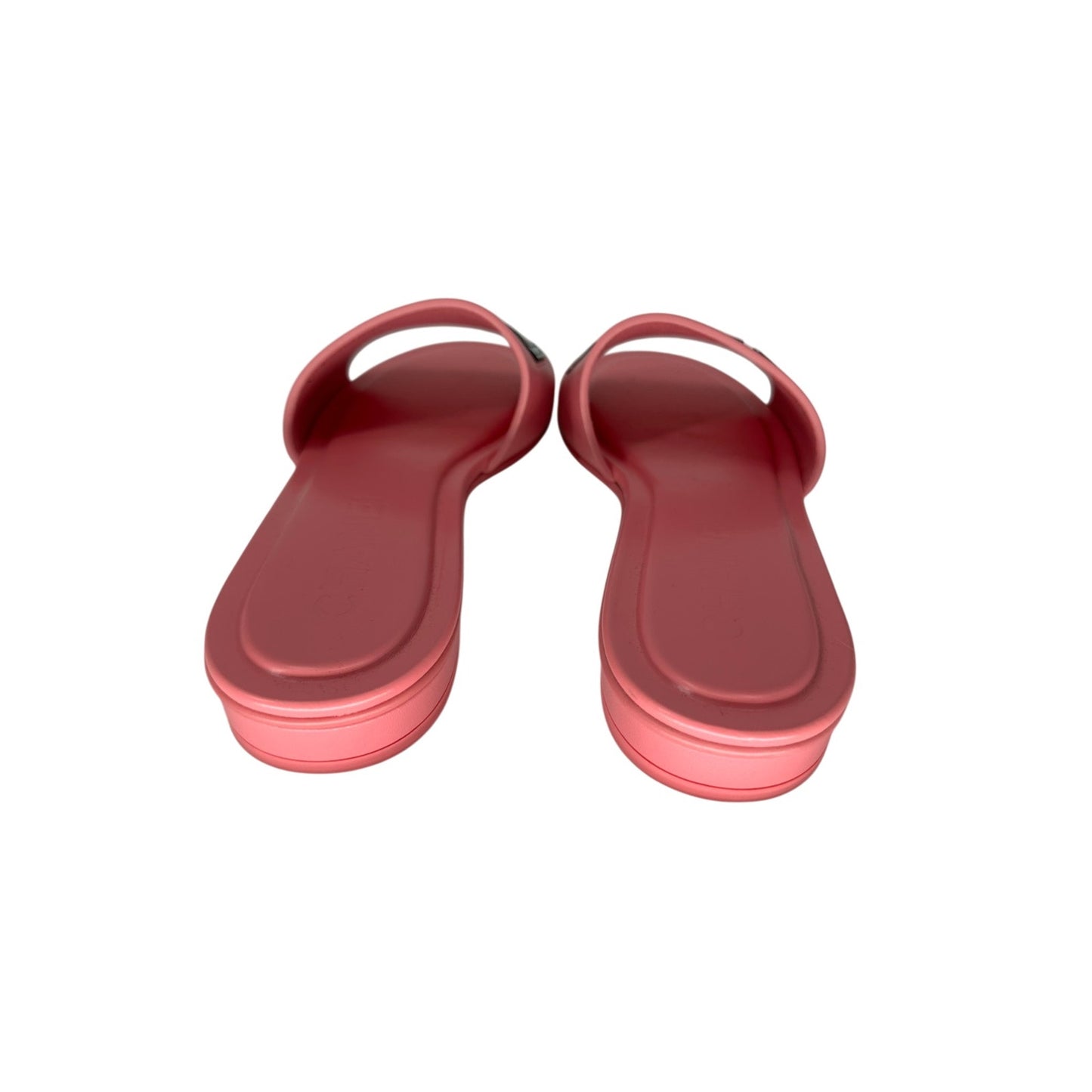 Chanel Leather Logo Accent Slides Mules
