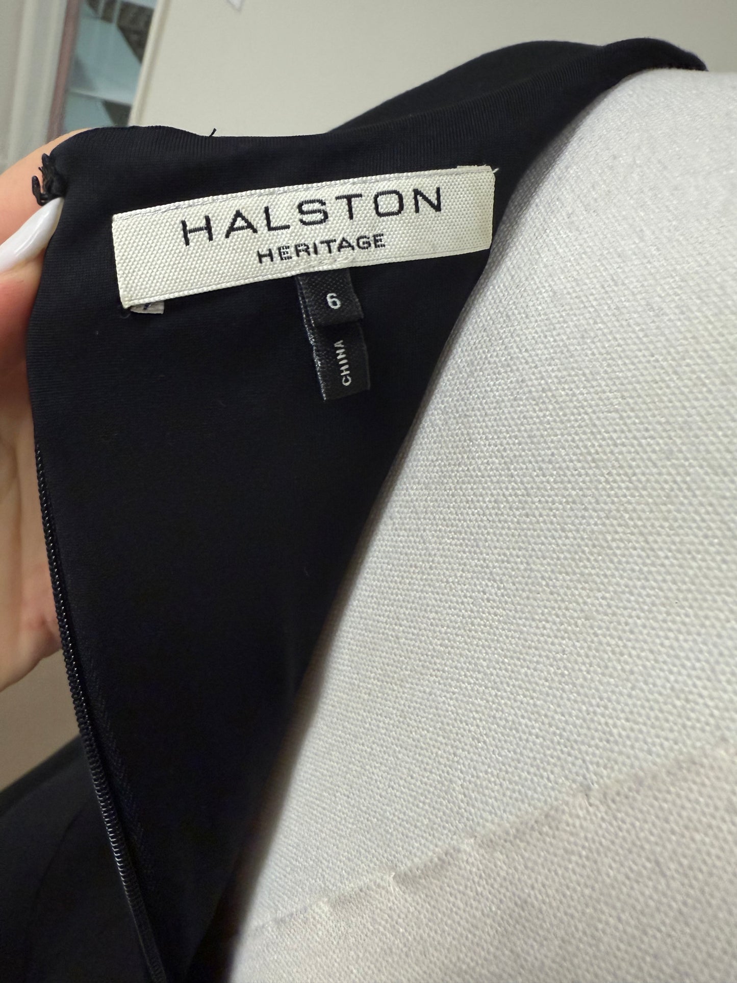 Halston Heritage Black cutout dress