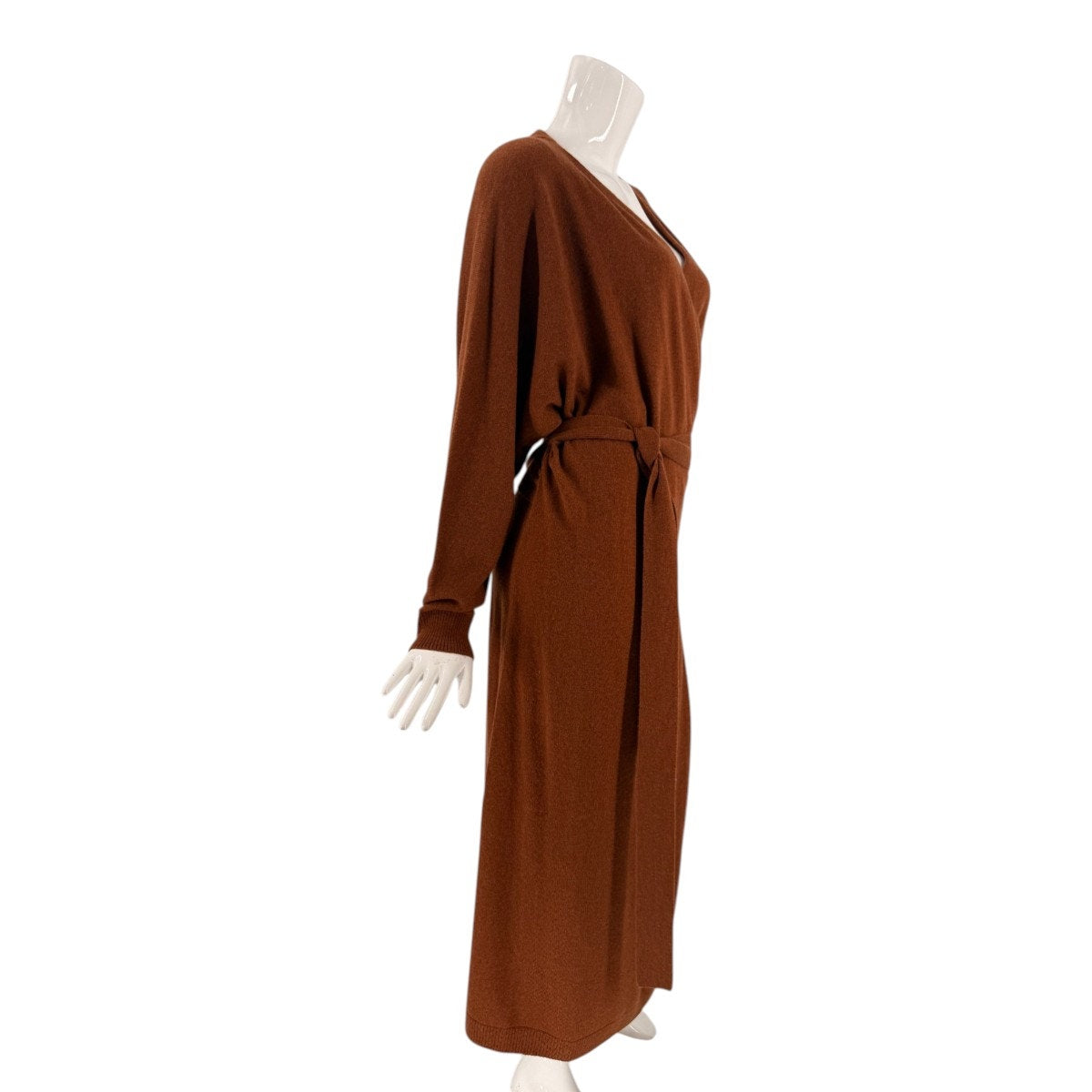 Lafayette 148 Cashmere Blend Dolman Sleeve Wrap Dress