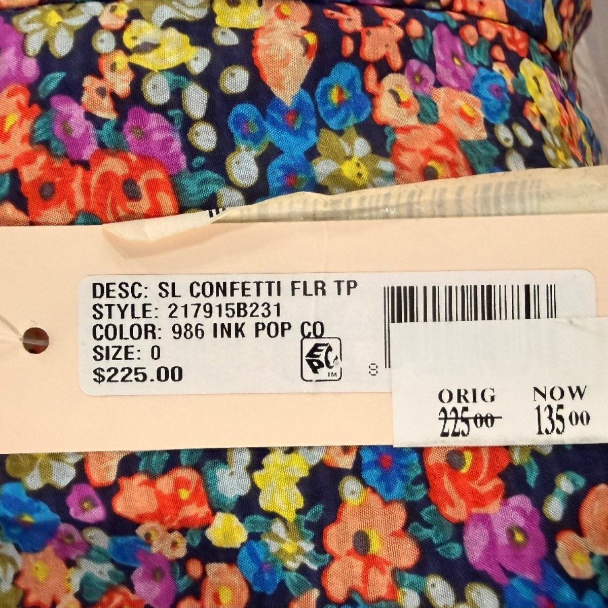 Rebecca Taylor Silk Confetti Floral Halter Top