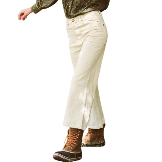 The Great White Stone Cotton The Rider High-Raise Waist Denim Jeans