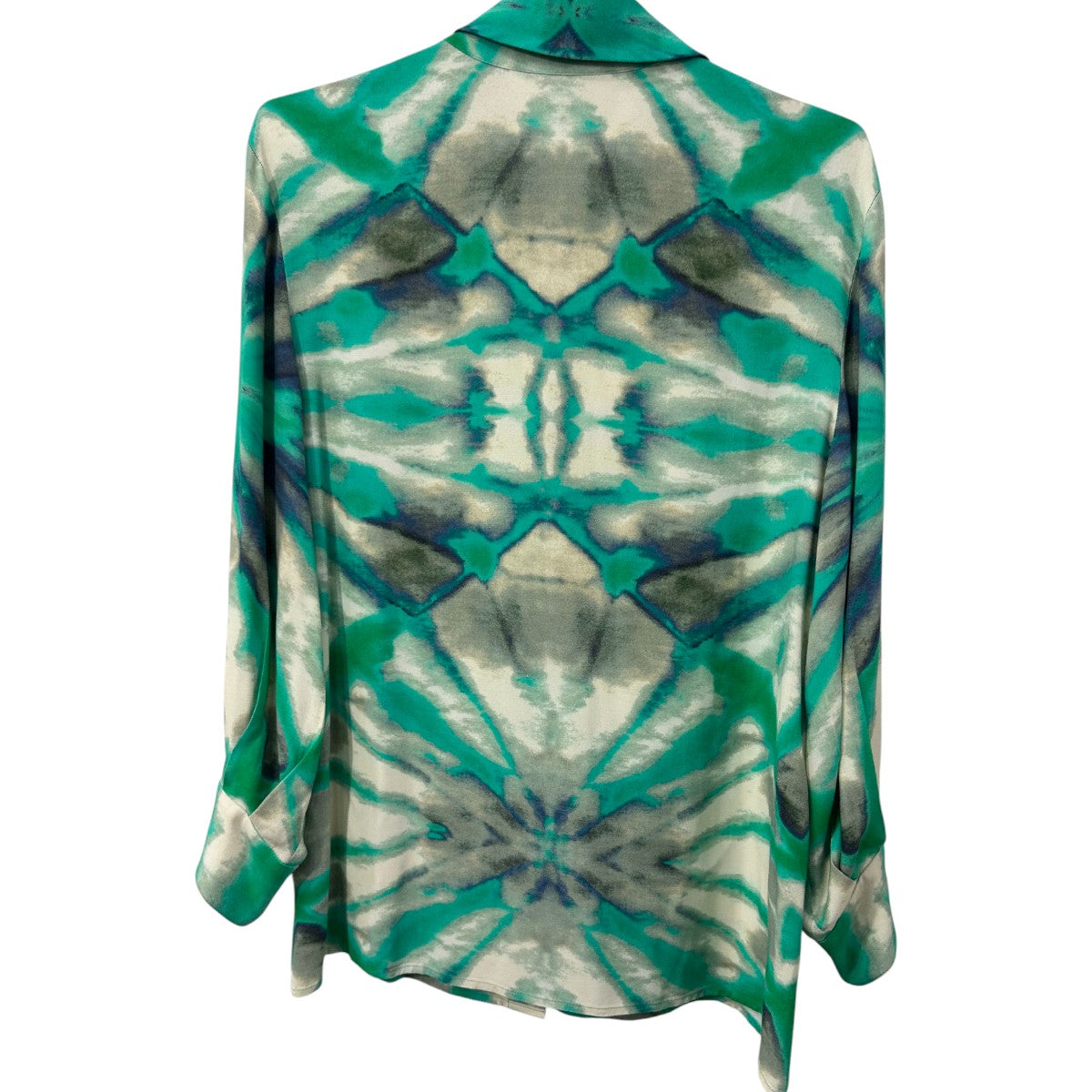 Alexis Tie Die Eres Button-Up Top Wide Leg Andy Pants Green Kaleidoscope Size XS