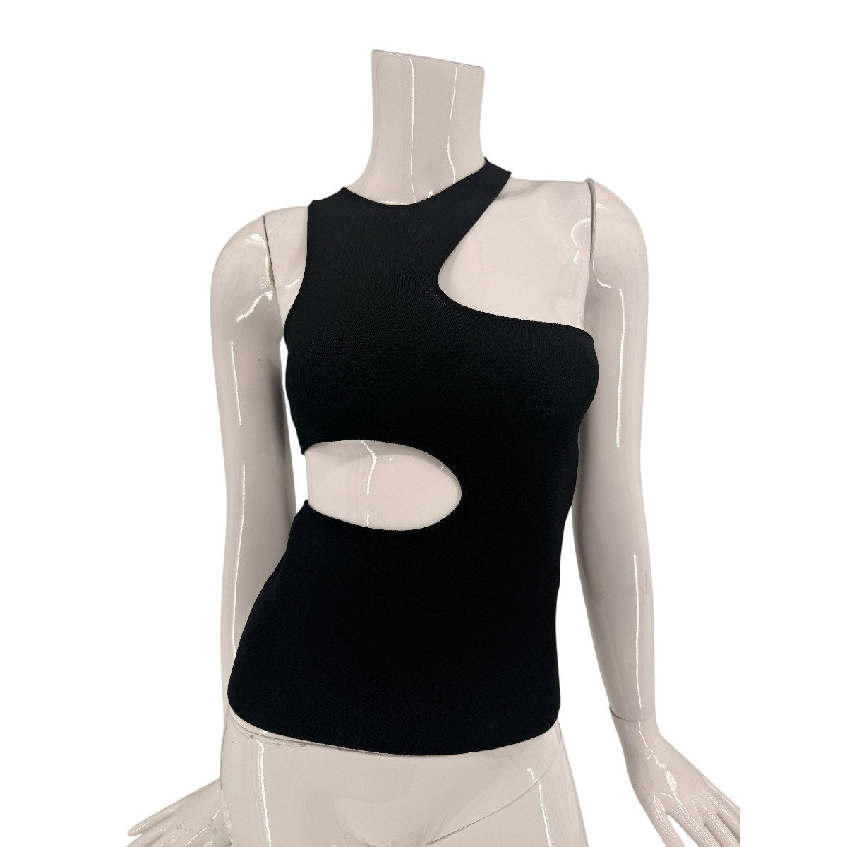 Stella McCartney Asymmetric Cut-Out High Neck Tank Top