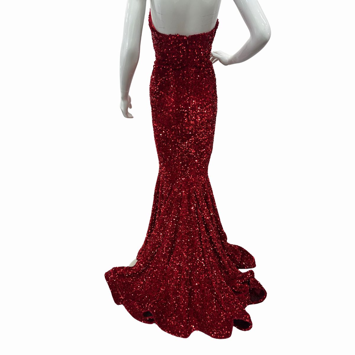 Portia & Scarlett Strapless Sequin Sparkly Maxi Mermaid Dress