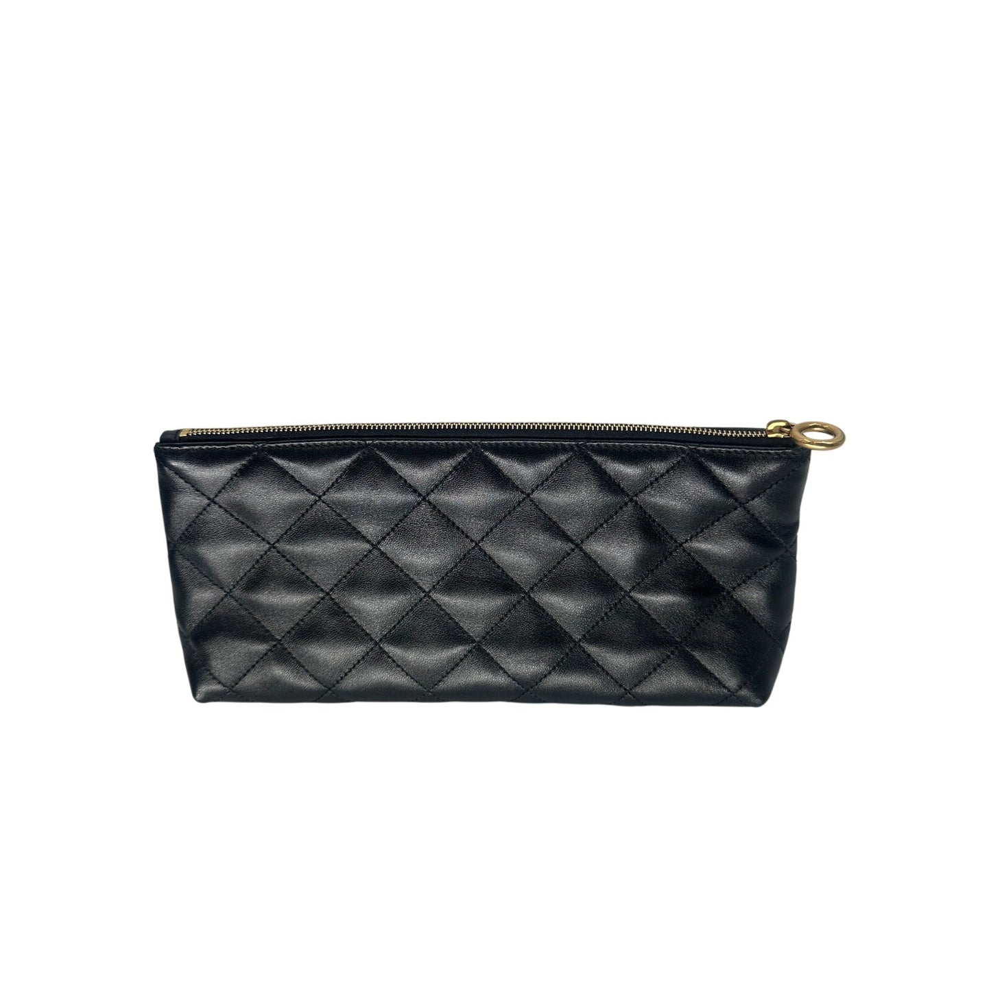 Yves Saint Laurent Leather Quilted Icare Shopping Tote Bag