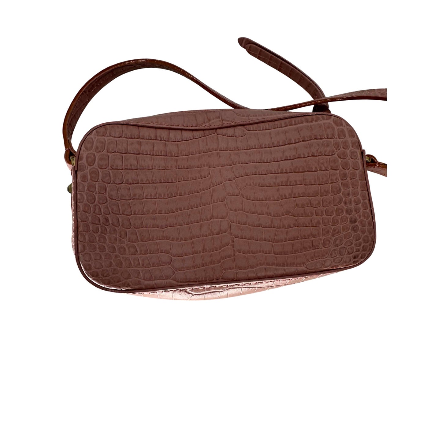 Jimmy Choo Leather Croc Embossed Varenne Crossbody Bag