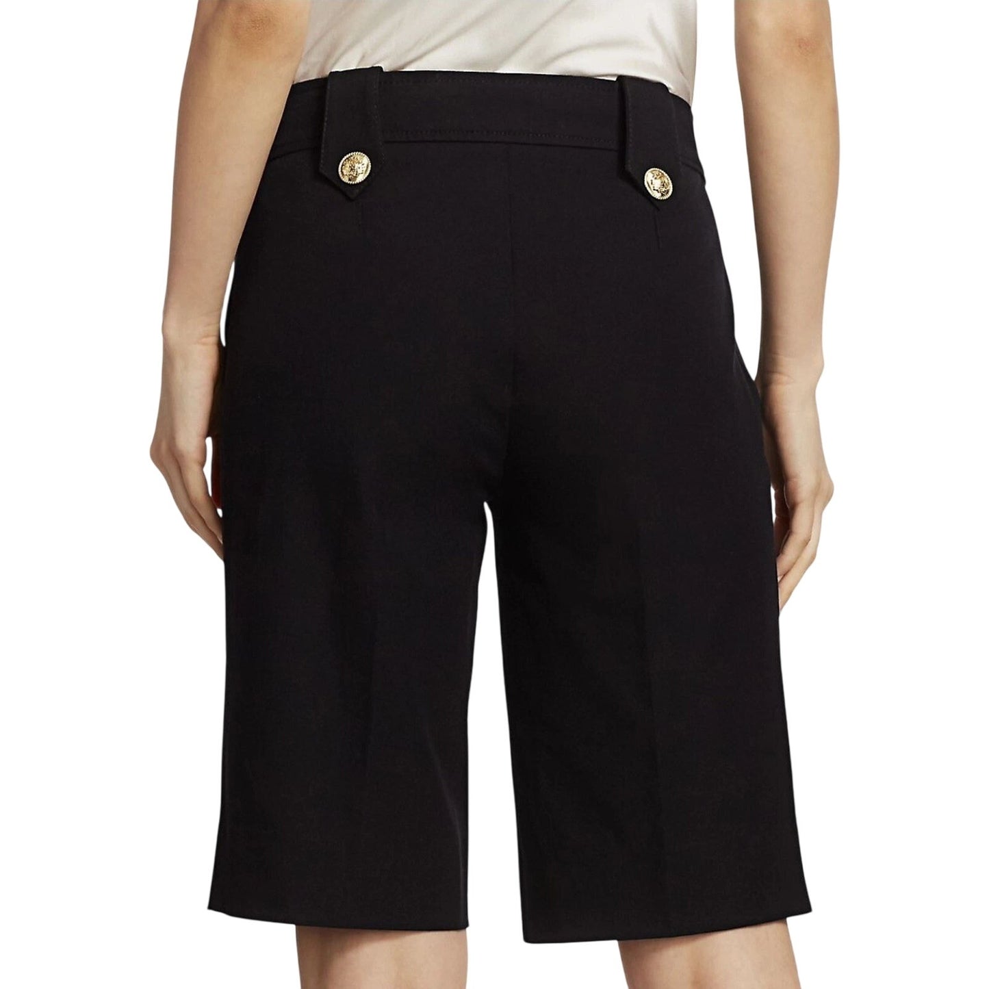 Derek Lam 10 Crosby Cotton Blend Bermuda Shorts Black Women's Size 0 NWT