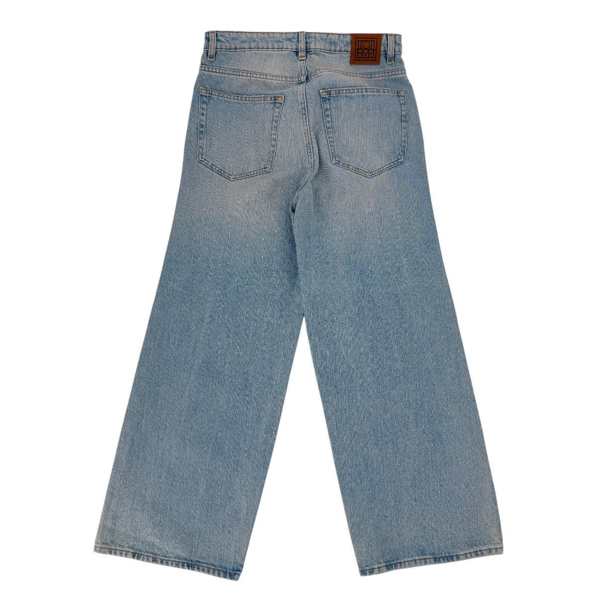 TOTEME Flair Denim High Waist Wide Leg Jeans Light Blue Wash Women's Size 27/30