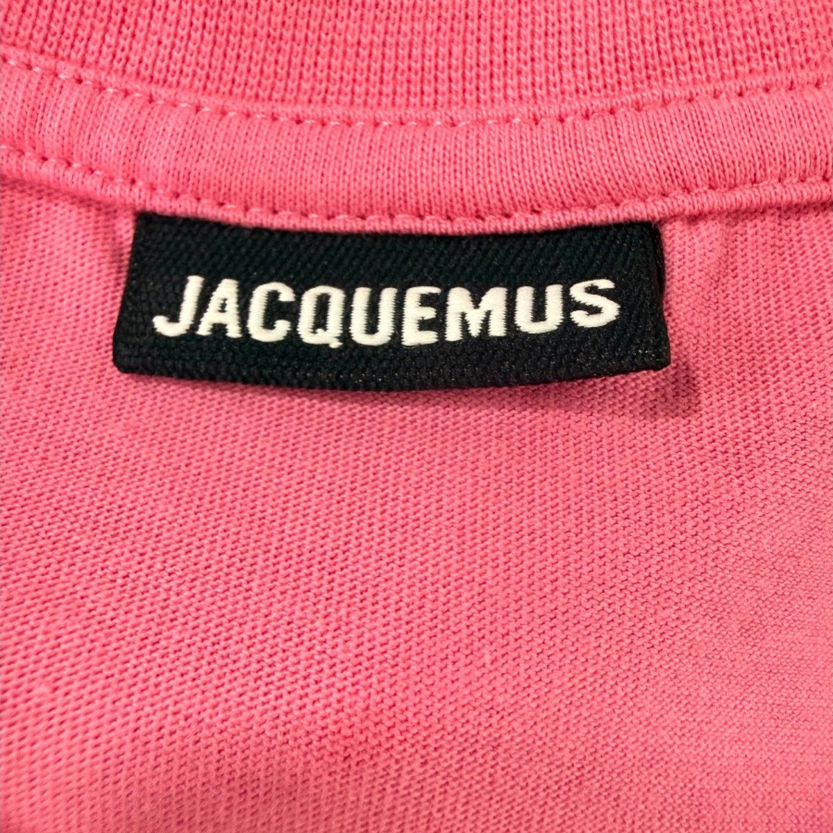 Jacquemus Cotton Ribbed Knit Le T-Shirt Baci Crop T-Shirt