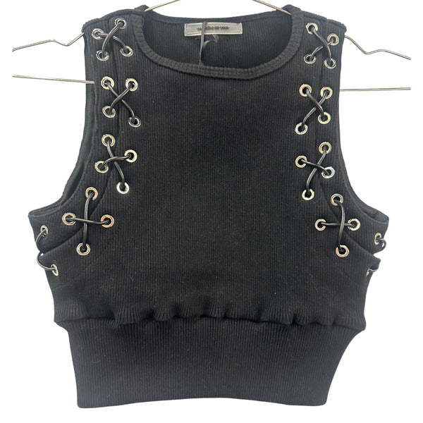 Manière De Voir Black Cotton Blend Outfit Set