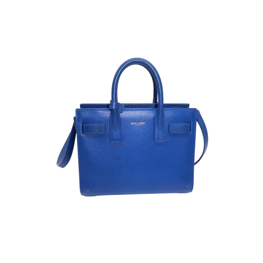 Saint Laurent Leather Sac De Jour Tote Bag