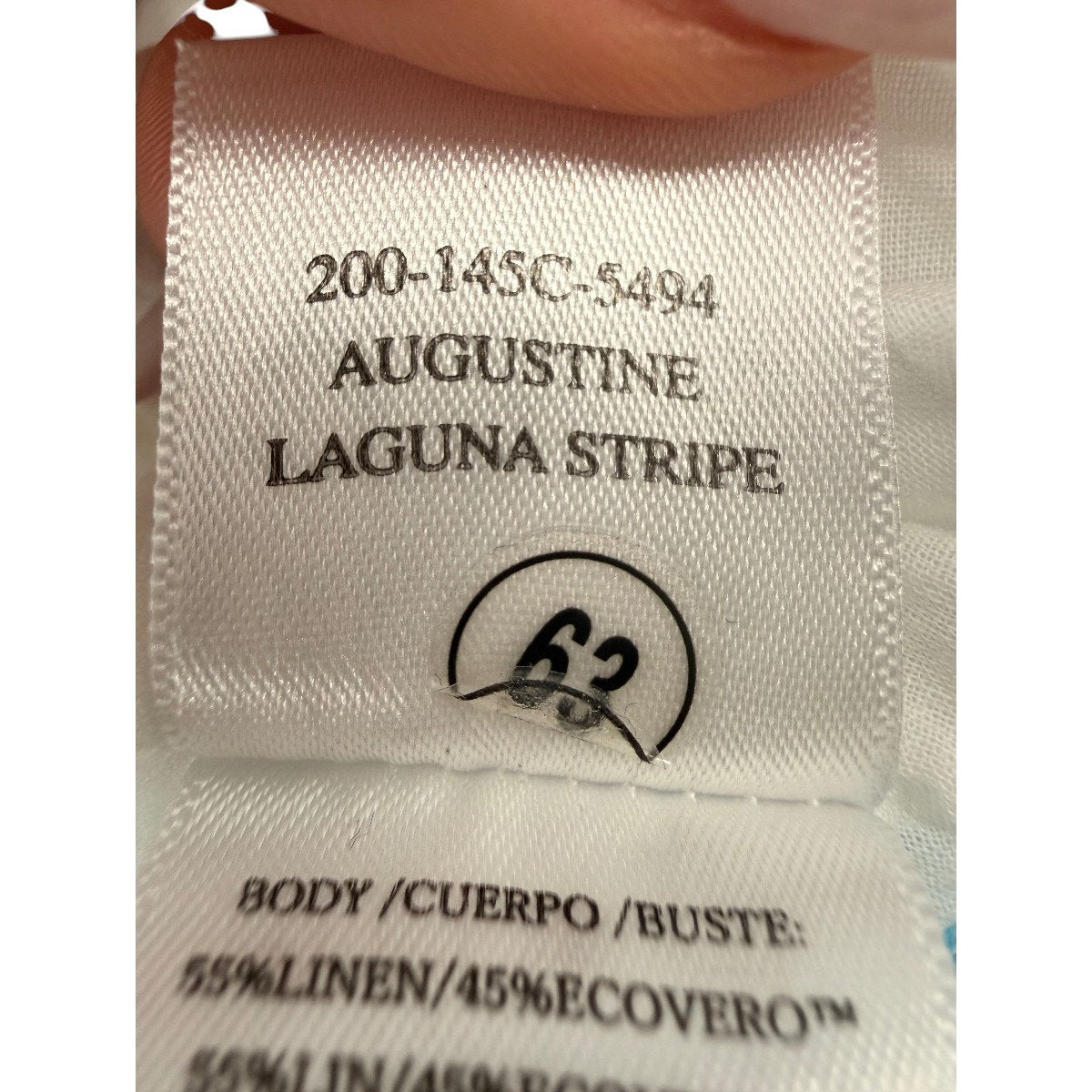 Rails Augustine Laguna Stripe Linen Blend Smocked Mini Dress Blue Women's Size S